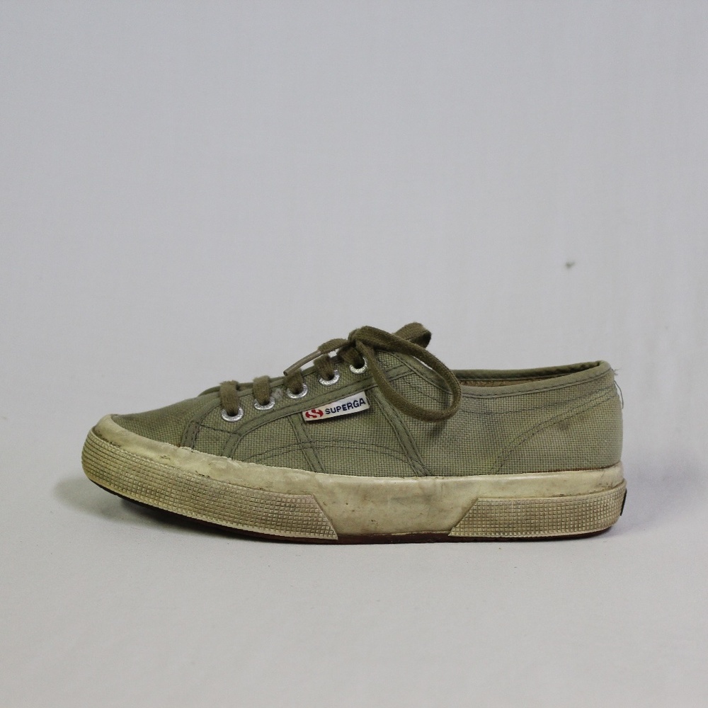 Superga Cotu Classic Lace Up Sneakers Green Gray